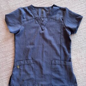 WonderWink Women's Blue V-Neck Scrub Top